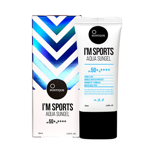 Suntique I'm Sports Aqua Sungel SPF50 Сонцезахисний гель для активного відпочинку, 50 мл