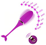 Віброяйце з пультом, вібро яйце з плавцем USB, інтимні іграшки стимулятори, фото 5