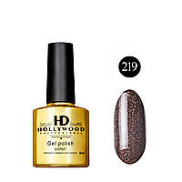 Гель лак 219 Коричневый Темный Плотный HD Hollywood 8 ml