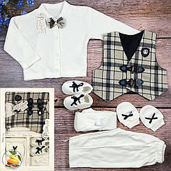 Хрестильний набір - хлопчик Розмір: 0-3 місяці (01269)