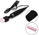 Вібратор мікрофон чорний, вібромасажер, інтимні іграшки вібро стимулятори, фото 5