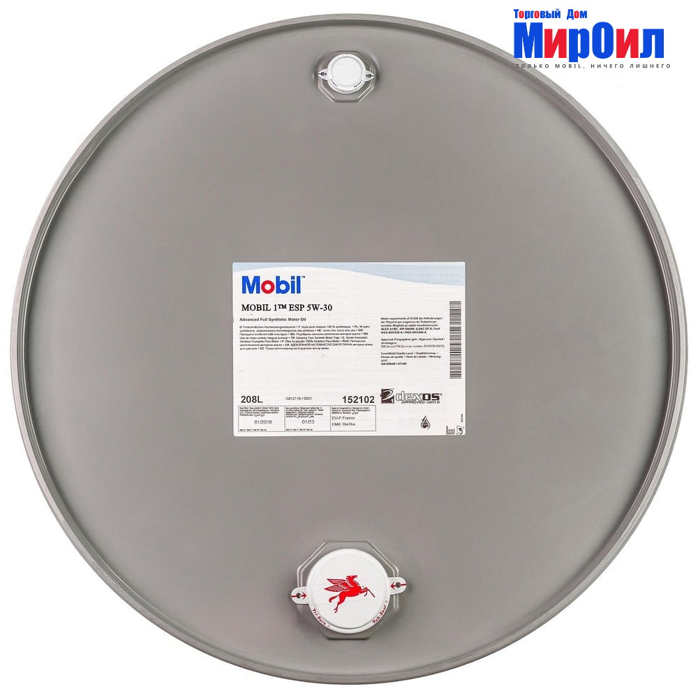 Масло Mobil 1 ESP 5W-30 бочка 208л. 154276