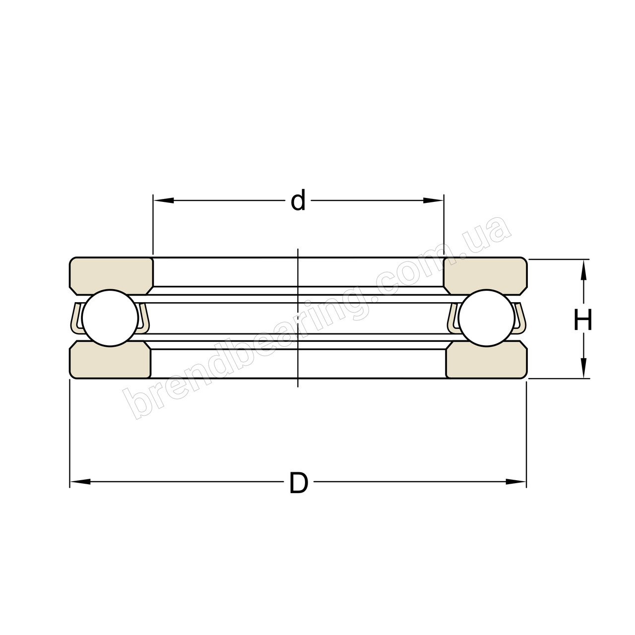 Підшипник SKF 51144 (8144)