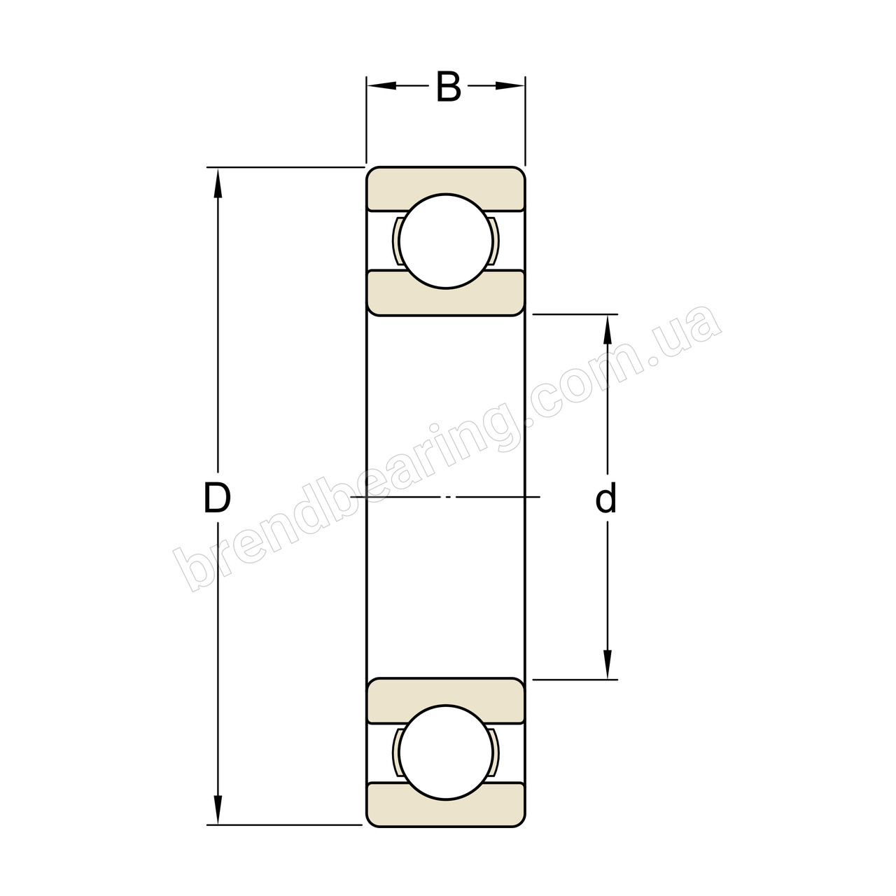 Підшипник SKF 6326 M (326 Л)