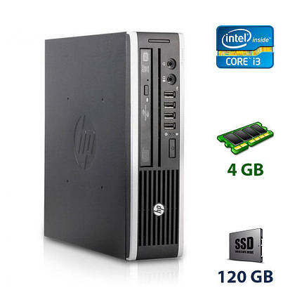 HP Compaq Elite 8200 USFF / Intel Core i3-2100 (2 (4) ядра по 3.1 GHz) / 4 GB DDR3 / 120 GB SSD / ATI Radeon, фото 1