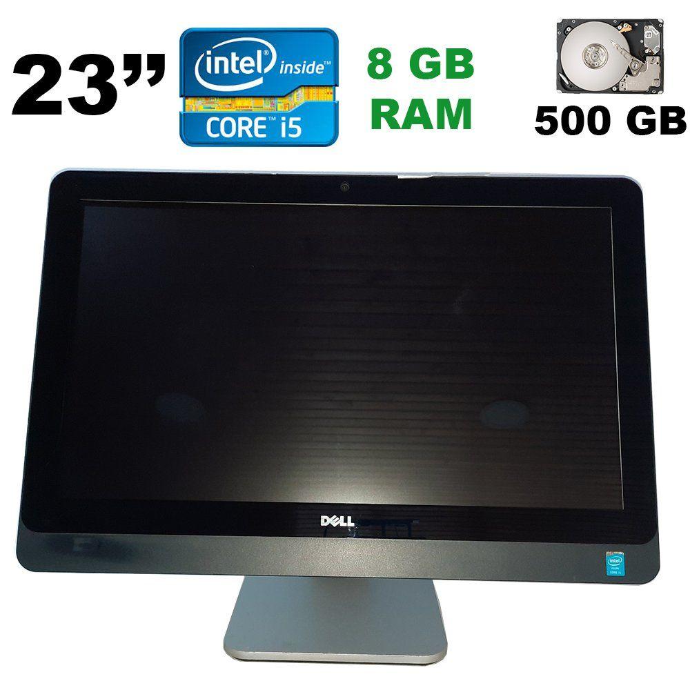 Моноблок Dell 9020/23" (1920x1080) Touch / Intel Core i5-4570 (4 ядра по 3.2 — 3.6 GHz) / 8 GB DDR3 / 500 GB