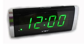Годинники настільні Vst 730 Alarm Led oclock Зелені 183655, фото 2