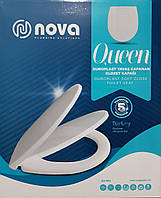 Сидіння для унітаза з мікроліфтом NOVA QUEEN дюропласт