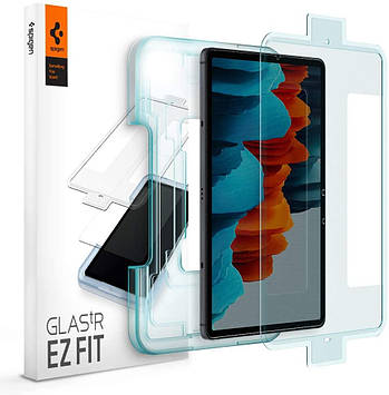 Захисний скло Spigen для Galaxy Tab S7 / S8 EZ FIT GLAS.tR (1 шт), Clear (AGL02032)