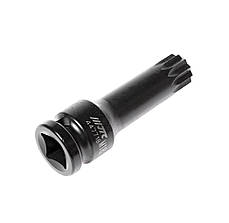 Голівка ударна середньої глибини JTC 447718 SPLINE 1/2" M18 L=78 мм