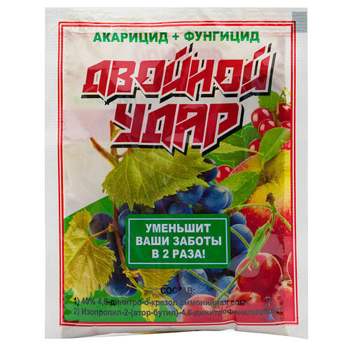 Купить Акарицид + фунгицид Двойной удар с.п 30 г, цена 8.50 ₴ — Prom.ua ...