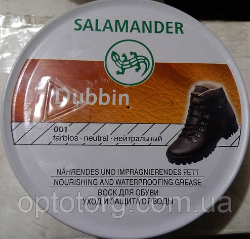 Віск безбарвний Dubbin для гладкої шкіри Salamander 100мл, фото 1