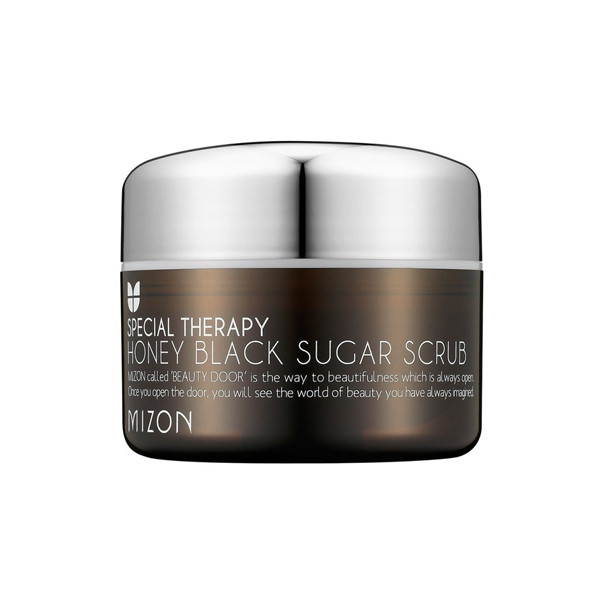 Медовий скраб для обличчя з натуральним чорним цукром Mizon Honey Black Sugar Scrub 80 г (8809265207344)