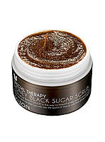 Медовий скраб для обличчя з натуральним чорним цукром Mizon Honey Black Sugar Scrub 80 г (8809265207344), фото 3