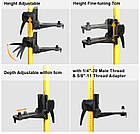 Розпірна штанга-штатив Laser Pro (Huepar) для лазерного рівня 3.7 м, фото 5