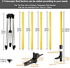 Розпірна штанга-штатив Laser Pro (Huepar) для лазерного рівня 3.7 м, фото 6