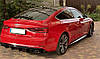 Дифузор Audi A5 B9 S-line/S5 F5 тюнінг спідниця заднього бампера, фото 8
