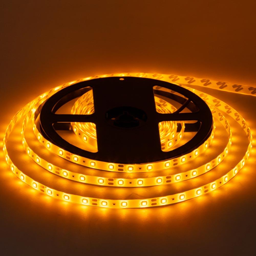 Led-стрічка світлодіодна 12 В жовта smd2835 60 LED/m IP65 (лід стрічка)