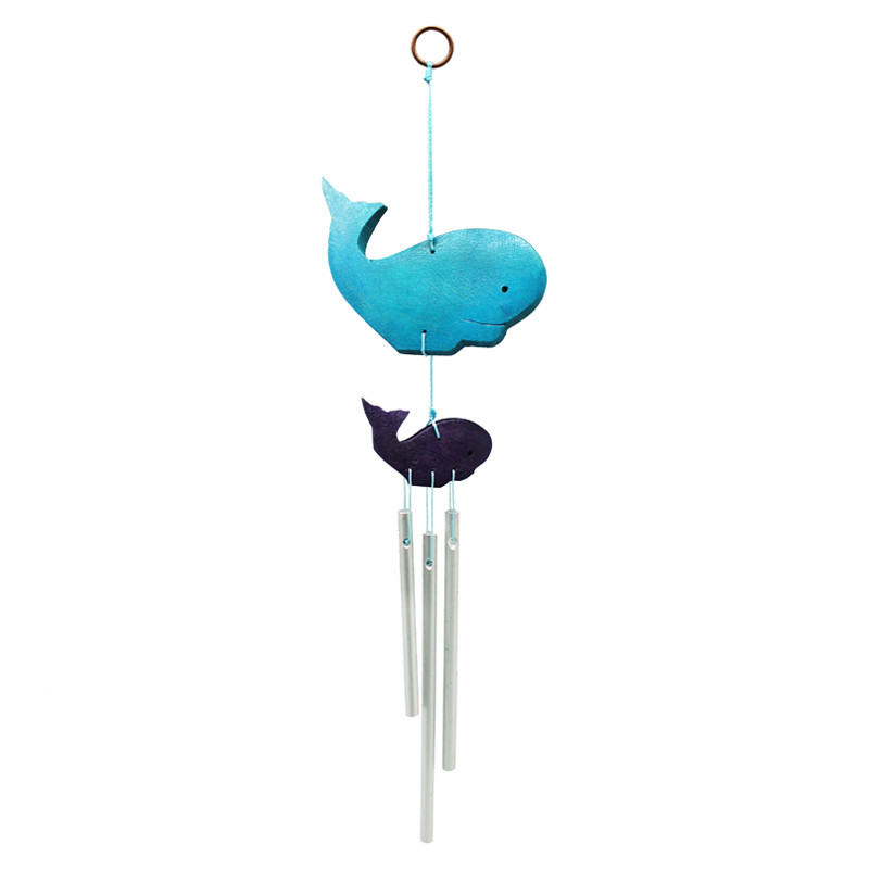 Дзвіночок фен шуй музика вітру Риба Кит, h-27 см, фото 1