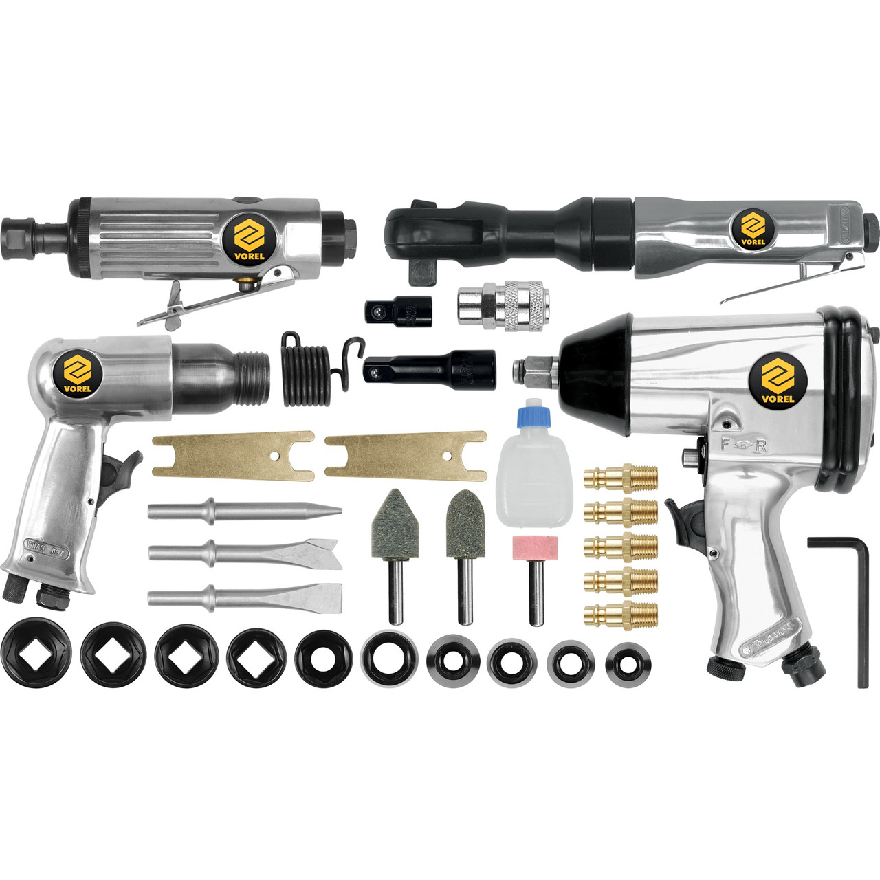 Набір пневматичних інструментів Vorel 33 елементи (81142)