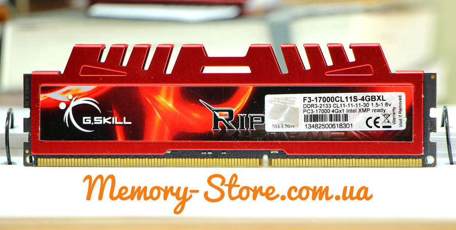 Оперативна пам'ять G. Skill DDR3 DDR3 4Gb PC3-14900 1866MHz (б/у), фото 1