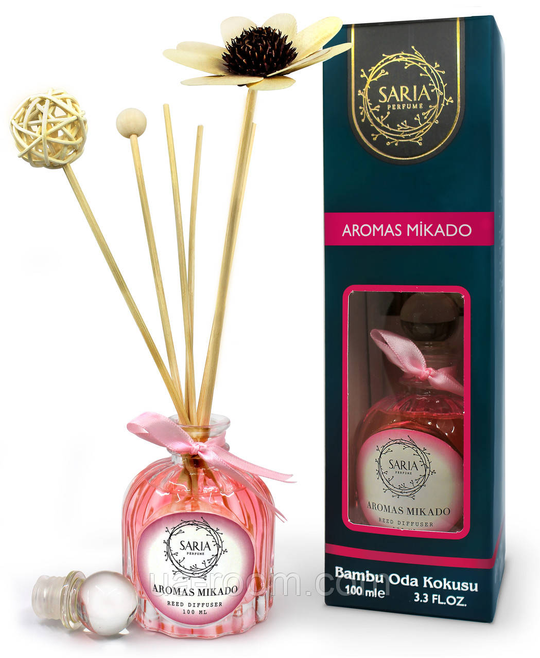 Аромадиффузор Sarıa Aromas Mikado Bambu Oda Kokusu, 100 мл.