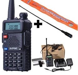 Рація Baofeng UV-5R + гарнітура + посилена антена NA-771