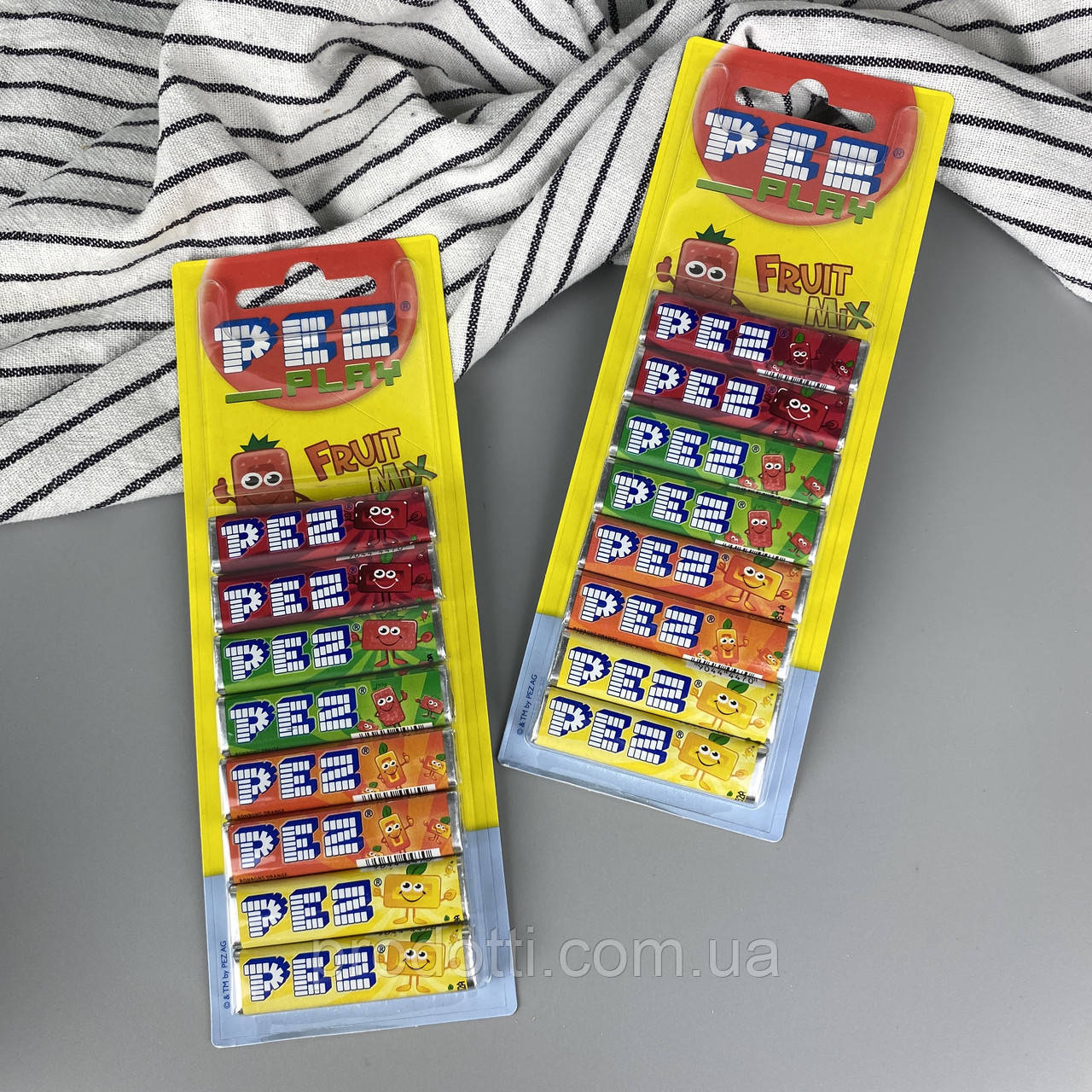 PEZ BLISTER 8 Recharges Exotic Mix