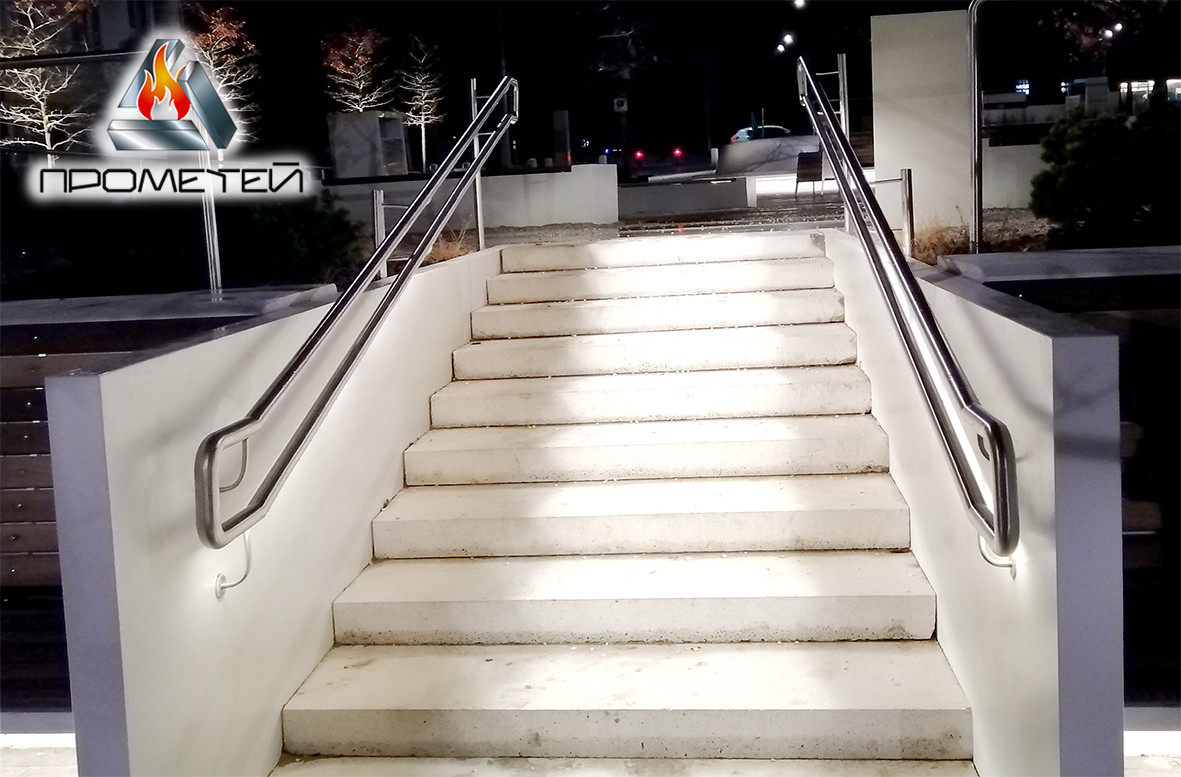 Поручні та поручні зі встановленням світлодіодної підсвітки для ресторанів, кафе, готелів, бистро