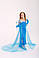 Сукня Ельзи з мультфільму "Крижане серце" синя зі шлейфом і паєтками, фото 2