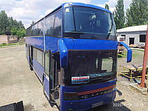 Производство и замена лобового верхнего стекла триплекс на автобусе Setra S328DT в Никополе (Украина). 6