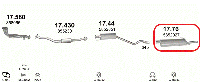 Глушитель (выхлопная система) OPEL ASTRA F 1.6i-16V (1598 см3) (96-98гг) (Опель Астра Ф) седан (X16XEL)