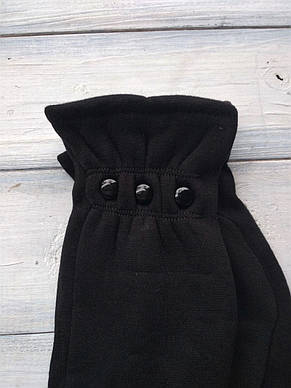 Жіночі стрейчеві рукавички Чорні, фото 3