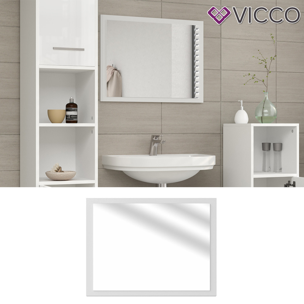 Дзеркало для ванної, 45x60 Vicco, білий глянець