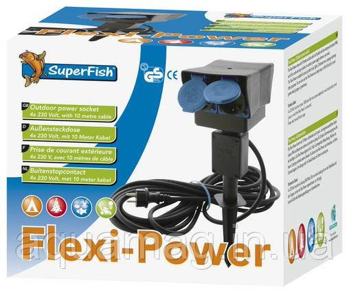 Розетка SuperFish Flexi Power для ставка, саду, водойми, вуличної гірлянди, фото 3