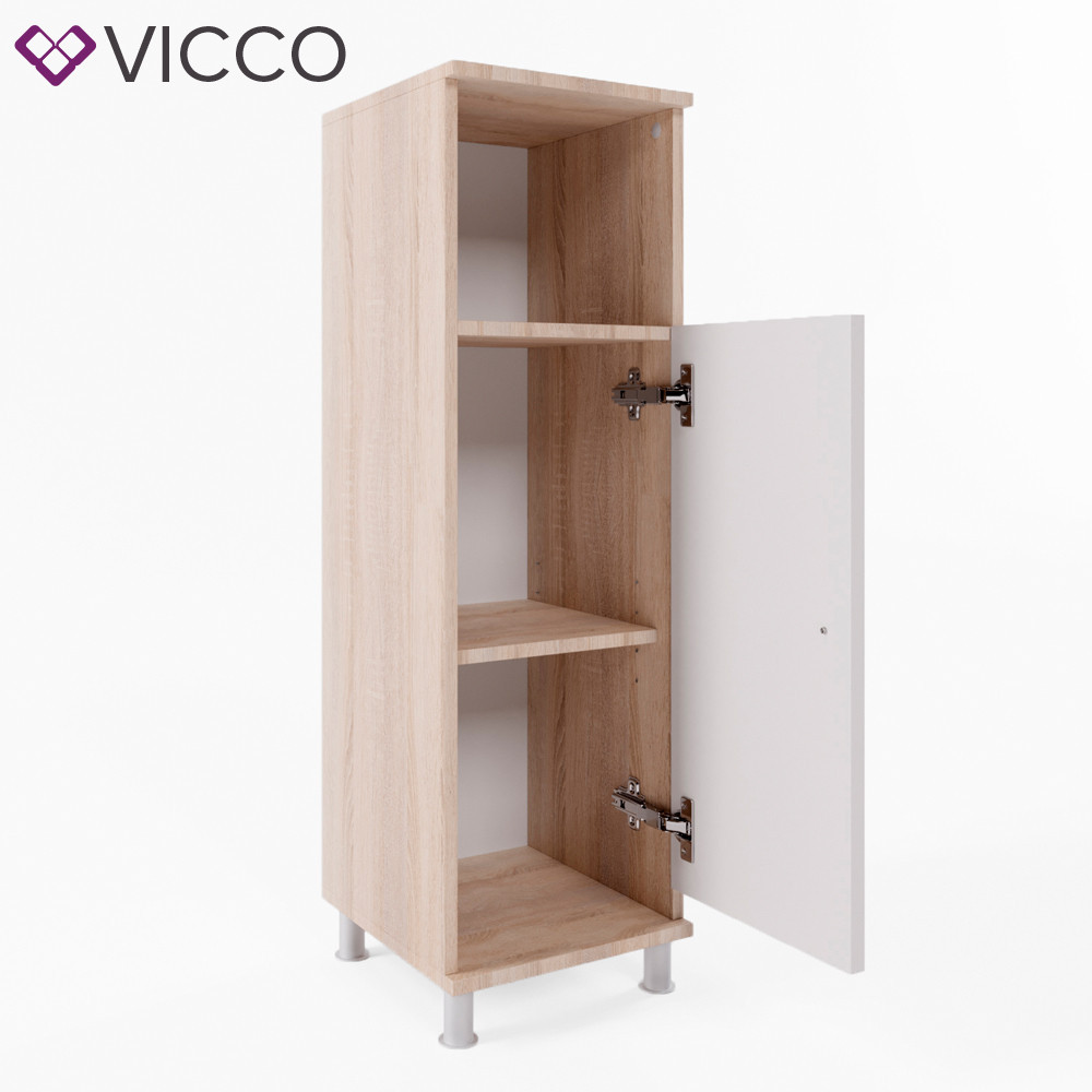 Пенал для ванної 30x95 Vicco Fynn, білий, cонома