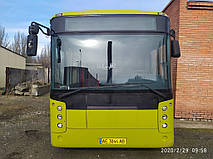 Производство и замена лобового стекла триплекс на автобусе Vest Center H на шасси Volvo B7RLE 4x2 в Никополе (Украина). 16