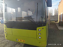 Производство и замена лобового стекла триплекс на автобусе Vest Center H на шасси Volvo B7RLE 4x2 в Никополе (Украина). 17