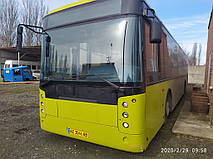 Производство и замена лобового стекла триплекс на автобусе Vest Center H на шасси Volvo B7RLE 4x2 в Никополе (Украина). 19