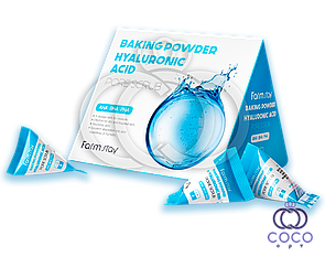 Скраб для обличчя Farm stay Bakihg Powder Hyaluronic Acid Pore Scrub з гіалуроновою кислотою