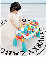 Ігровий розвивальний столик для малюків 2 в 1 9930 інтерактивна іграшка, фото 3