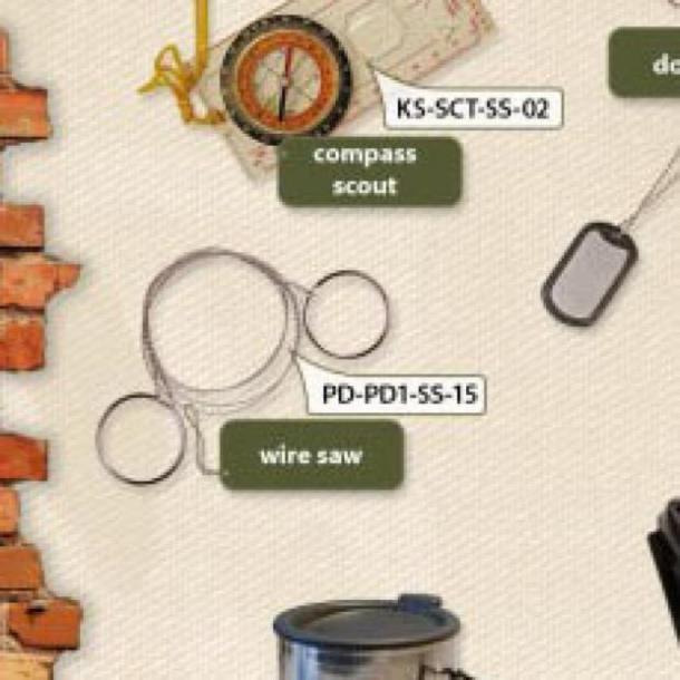 Пила-струна HELIKON-TEX с кольцами Wire Saw (PD-PD1-SS-15)