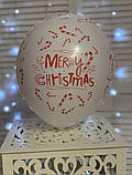 Латексна кулька з малюнком Merry Christmas 12" Малазія KDI асорті "Sharoff", фото 6