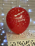 Латексна кулька з малюнком Merry Christmas 12" Малазія KDI асорті "Sharoff", фото 7