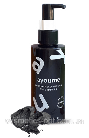 Гідрофільна олія від чорних цяток із деревним вугіллям AYOUME Pore Deep Cleansing Oil, 150 ml, фото 1