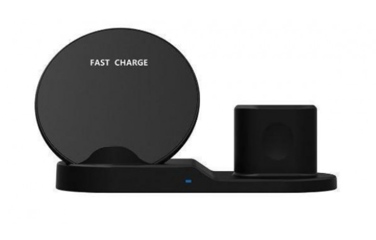 Док-станція Fast Charge 3 в 1 для бездротової зарядки (смартфона, смарт годин, навушників в кейсі) (KG-834)