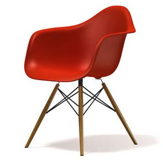 Кресло кухонное ,барное Тауэр Вуд ножки дерево бук пластик цвет красный - фото 1 - id-p1315688432