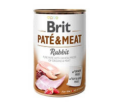 Консерви для собак Brit Pate & Meat Rabbit (з кроликом) 400 г