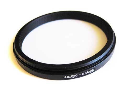 Понижающее степ кольцо 58-52мм для Canon, Nikon - фото 2 - id-p47051585