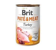 Консерви для собак Brit Pate & Meat Turkey (з індичкою) 400 г